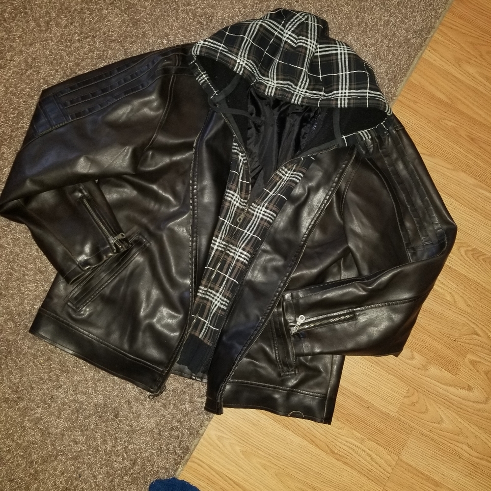 Mens XL Machine Brand leather jacket